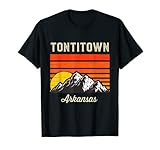 Tontitown Arkansas Retro City State USA Souvenir T-S