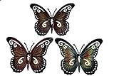 khevga Deko-Schmetterling 3er Set - Wanddeko M