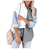 XTBFOOJ Damen Pullover v Ausschnitt Pulli Decke jacken Herbst Damen Winter Mantel für Frauen Damen Sweatjacke mit Kapuze Vintage Damen Damen Bluse Langarm Bluse Damen teddymantel D