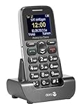 Primo 215 by Doro GSM Mobiltelefon mit Tischladestation (Notruftaste, Bluetooth, Taschenlampe) g