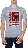 Evil Biohazard Männer T-Shirt Grau Rundhals Men Grey Round Neck L