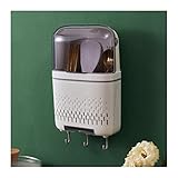 Utensilienhalter Küche Besteck Lagerhalter Wandmontierter Geschirrablaufgestell Aufbewahrungsbox Essstäbchen Geschirr Geschirr Utensilizer Küchenorganisator Küchenutensilienhalter ( Color : A )