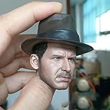 CJCD Männlicher Kopf Scale Sculpt 1/6 Indiana Harrison Ford Zubehör Für 12'' Weibliche Actionfig