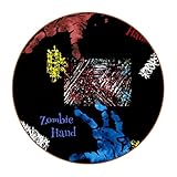 Runde Untersetzer, Zombie-Hand, rot, blau, bedruckt, rutschfest, für Büro, Küche, Zuhause, Getränke, Couchtisch, 6 Stück