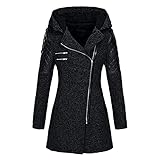 Hengyouhui Übergangsjacke Damen Windbreaker Regenparka Outdoorjacke Winterjacke Jacke mit Kapuze W