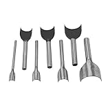 7 Stücke Halbrunde Cutter, Leder Handwerk Halbrunde Cutter Punch Strap Gürtel Brieftasche Und DIY Handarbeit Werkzeuge Set 10-40