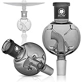 DILAW® Shisha Tornado Molassefänger Totenkopf (aus Glas für (Schliff 18/8) - Wasserpfeife, Vorkühler-Aufsatz Skull Wasserpfeife, Black