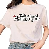 xhomeshop Anime Toalettbunden Hanako-kun Svart T-Shirt Snygg Casual Kortärmad Topp Gojo Satoru Cosplay T-Shirts Unisex