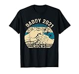 Herren Future Dad 2021 Dad Baby Fist Bump Fist Geschenk T-S