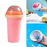 1Stück Modische Slush Eismaschine Sand Ice Cup Slush Ice Cup Prämie Slush Ice Making Cup Doppelschicht-Gefrierbecher Gefrorener Becher Gut für Herstellung von Sand EIS