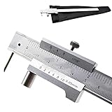 Streichmaß,Anreiss Messschieber, hoher Messgenauigkeit 0,05 mm Parallel Markierungslehre aus Rostfreiem Stahl zum Messen und Anreißen Verschiedener Bearbeitungsarten(0-200mm)