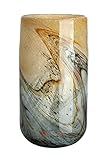 GILDE GLAS art Vase - Deko Herbst - Moderne Deko - handgefertigt - H 35,5