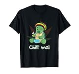 Chill ma Bong Kiffer T-SHIRT Cannabis Schildkrö