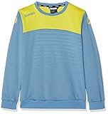 Kempa Kinder Emotion 2.0 Longsleeve, Dove blau/limonengelb, 152