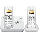 2.4G Advanced Cordless Home Phone, mit Störanrufblocker und digitalem Anrufbeantworter (Farbe: Weiß, Größe: 2)