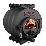 Warmluftofen Kanuk® Original 13 kW - Werkstattofen - Schwedenofen - Zulassung für Deutschland, Österreich und Schweiz - BimSchV (ohne Seitenverkleidung, ohne Untergestell)