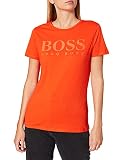 BOSS Damen C Elogo3 Slim-Fit T-Shirt mit schimmerndem Log
