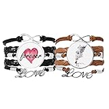 Bestchong Barock-Architektur-Bau-Aquarell-Malerei Armband Handschlaufe Lederseil Forever Love Armband Dopp