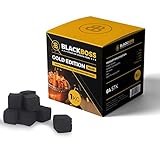 BlackBoss - 1 KG Shisha Kohle Kokusnuss Naturkohle, Coal Briketts für Shisha Wasserpfeife mit Langer Brenndauer in Würfel F