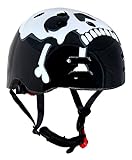 Sport DirectTM BMX / Skate Fahrrad-Helm Motiv Totenkopf 55-59