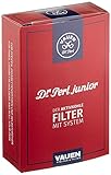 Dr. Perl Filter Junior Aktivkohlefilter groß-9 mm-Jubox 100er-Vauen, Kohlenstoff, Rot, 100 Stück (1er Pack)
