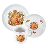 zweckart Kindergeschirr Set 3-teilig Porzellan Kindergedeck DDR Märchen Hänsel und G