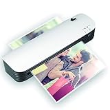 HEATED Büro-Heiß- und Kaltlaminiergerät mit Papierschneider und Eckenrunder für A4-Dokument-Foto-Kunststofffolien-Rolllaminator für Home Office-S