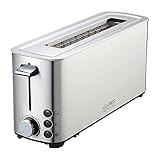 TZS First Austria Toaster, Edelstahl, 7 Stufen, Warmhaltefunktion, inkl. Krü