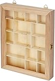 Artemio Vitrine, Holz, beige, 23 x 28 x 2,9