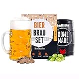 braufaesschen | Männergeschenk Bierbrauset zum selber brauen | Festbier im 5 Liter Fass | In 7 Tagen gebraut | Tolles Geburtstagsgeschenk für M