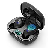 Bluetooth Kopfhörer,Bluetooth 5.0 In-Ear Kopfhörer,Wireless Earbuds CVC8.0 Noise Cancelling,Kabellose Kopfhörer IPX7 Wasserdicht 450mAh 36H Spielzeit,Touch-Kontrolle,Ohrhörer mit Mini-Ladebox & M