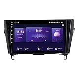 Autoradio kompatibel mit X-Trail 2013-2016 Radio GPS Navigation Android 10.0 DSP Carplay 10,1 Zoll IPS Touchscreen BT 4G WiFi SWC mit Rückfahrk