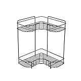 ACEACE Abtropfgestell Lagerregal-Rack Küchengewürzglas-Speicherorganisator Korb Badezimmer-Desktop-Regal-Halter-Zubehör Küchengeschirr (Color : Black)