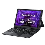 Tablet 10,1 Zoll Android 11, 2-in-1 Tablet mit Tastatur, 3GB RAM 64GB ROM, Octa-Core, AWOW Tablet-PC, 1920x1200 Full HD, WideView, Touch, WiFi, Bluetooth, 6000mAh Akku, 5MP+13MP Kamera, Silberg