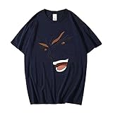 T-Shirt Herren Abenteuer Gesicht T-Shirt Männer Tops Cartoon Karate Grafik T-Shirt Unisex-Hemd-Mann-038_S