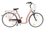 28 Zoll Alu Fahrrad City Bike Damen 7 Gang Nabenschaltung Tiefeinsteiger Kup