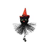 Mengove Hexe Dekoration Puppe, Lustige Rückwärts Für Baumschmuck Indoor Outdoor Veranda Stange Garten Halloween Ornamente Halloween Party Kürbis Geister Black Cat Charm Schlüsselanhäng