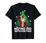 Evil Santa Loser Gesture 'NO HO HO Gifts For You!' Weihnachten T-S