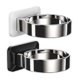 WYDM 2Pcs Haartrockner Halter Wandhalterung,Selbstklebende Haar Werkzeug Organizer Aufbewahrung,Badezimmer Föhn Halter Kein B