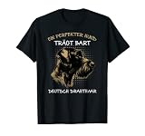 Deutsch Drahthaar Der perfekte Hund trägt Bart Hundekopf T-S