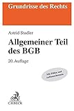 Allgemeiner Teil des BGB (Grundrisse des Rechts)