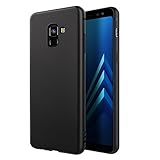 EasyAcc Hülle Case für Samsung Galaxy A8 2018, Weich TPU Matte Oberfläche Handyhülle Schutzhülle Schmaler Cover Kompatibel mit Samsung Galaxy A8 2018 / A530 - Schw