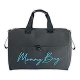 Generico Mommy Bag | Kinderwagentasche | Wickeltasche für Neugeborene | Topcase schwarz T