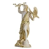 Zeus griechischer Gott Jupiter Donner Statue Gold Alabaster 18