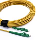 Elfcam® - Glasfaserkabel LC/APC auf LC/APC Simplex Singlemode 9/125µm LSZH, FTTH LWL Patchkabel (20M)