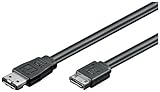 goobay Wentronic HDD S-ATA Kabel 1,5GBs/3GBs/6GBs (S-ATA L-Type auf eSATA I-Type Stecker) 0,7m schw