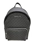 Michael Kors Women's Erin Medium Logo Backpack 35T0SERB8B (Black PVC)