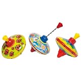 cause 53049 Cause Brummkreisel, Ø= 12,8 cm, H= 14,5 cm, Blech, Kunststoff, mehrfarbig (Modell zufällig, 1 Stück)