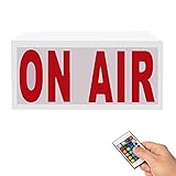 Leuchtschild Lightbox, ON AIR LED Schild mit Farbwechsel Funktion, Batteriebetrieben Drahtlose Wand-Dekor, Fernbedienung mit Dimmable, für Heimkino S