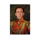 CHAOZHE Nicolas Cage berühmter amerikanischer Schauspieler, lustiges Spiegelbild, dekoratives Gemälde, Leinwand, Wandkunst, Wohnzimmer, Poster, Schlafzimmer, Gemälde, 40 x 60